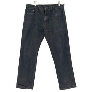 Banana Republic Men's Straight Jean Size 36 x 30 in Washed Black Stretch